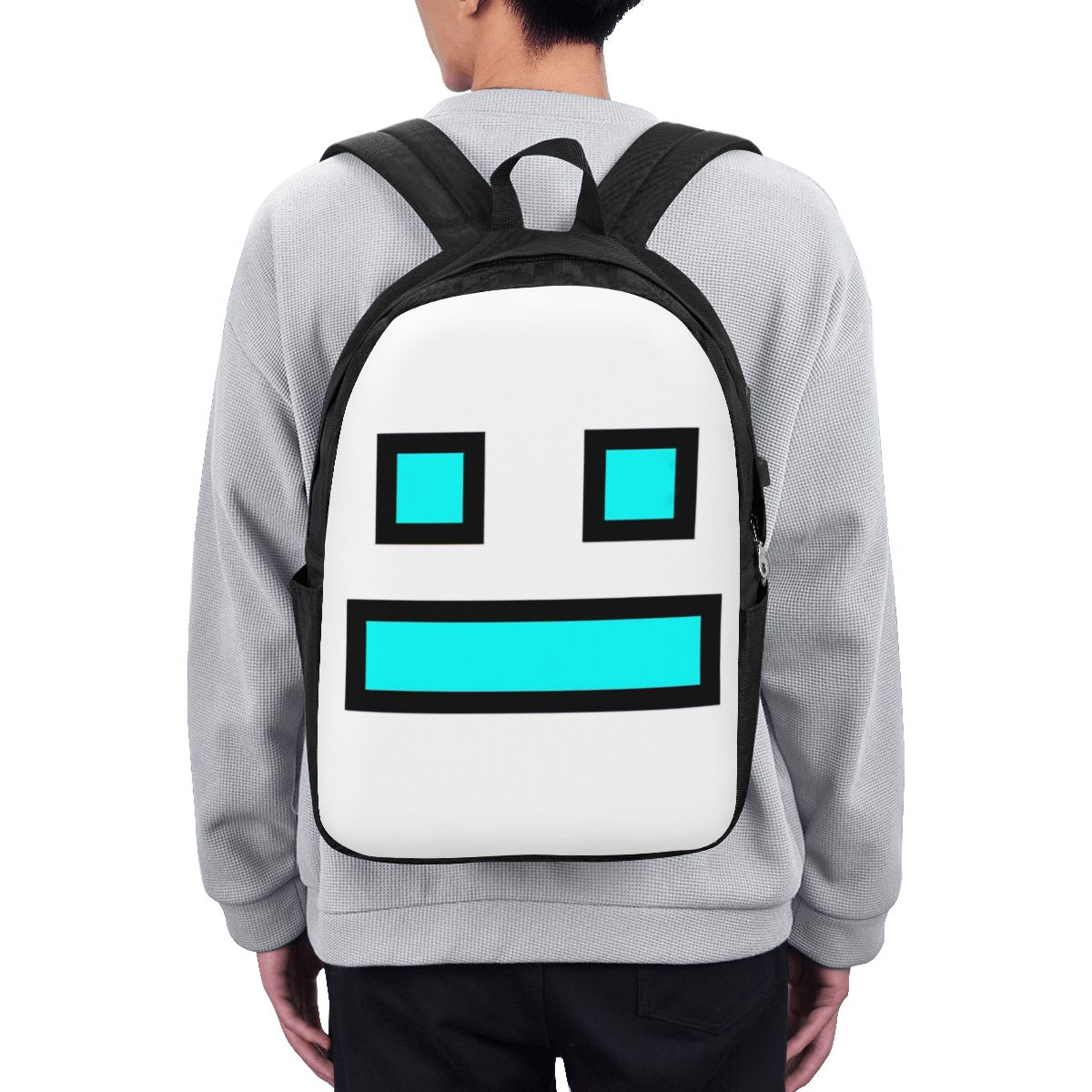 Women Bags For Laptop - ビデオゲーム ジオメトリーダッシュ バックパック トラベルノートブックバッグ コンピューター 大学生