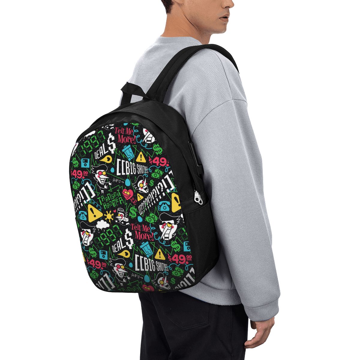 Women Bags For Laptop - Deltarune SPAMTON G バックパック旅行ノートブックバッグコンピュータ大学生スクールバッグラップトップショルダーバッグ男性女性用