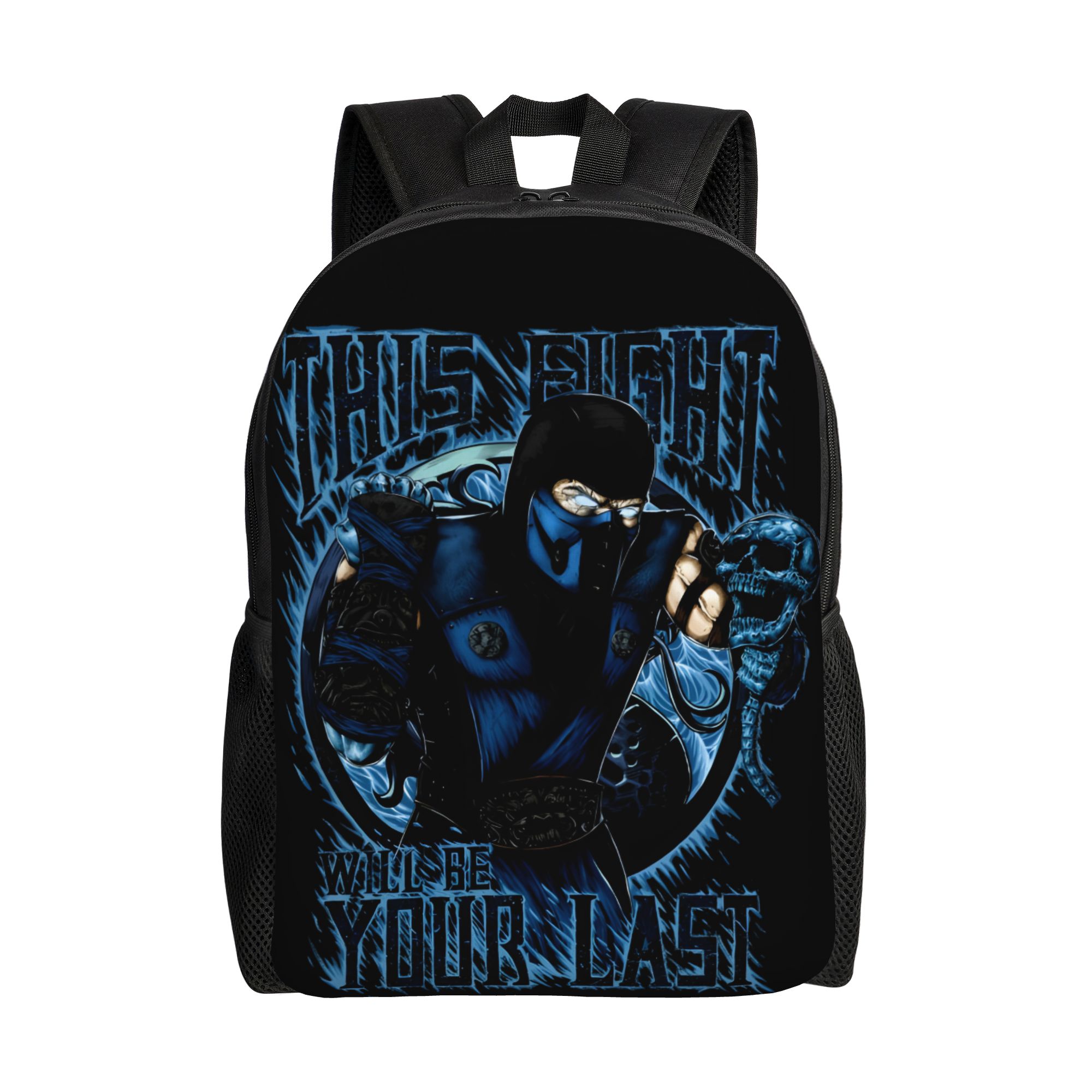 Women Bags Mk - SUB-ZERO MK モータルコンバット カジュアルバックパック 軽量学生用デイパック 男性用