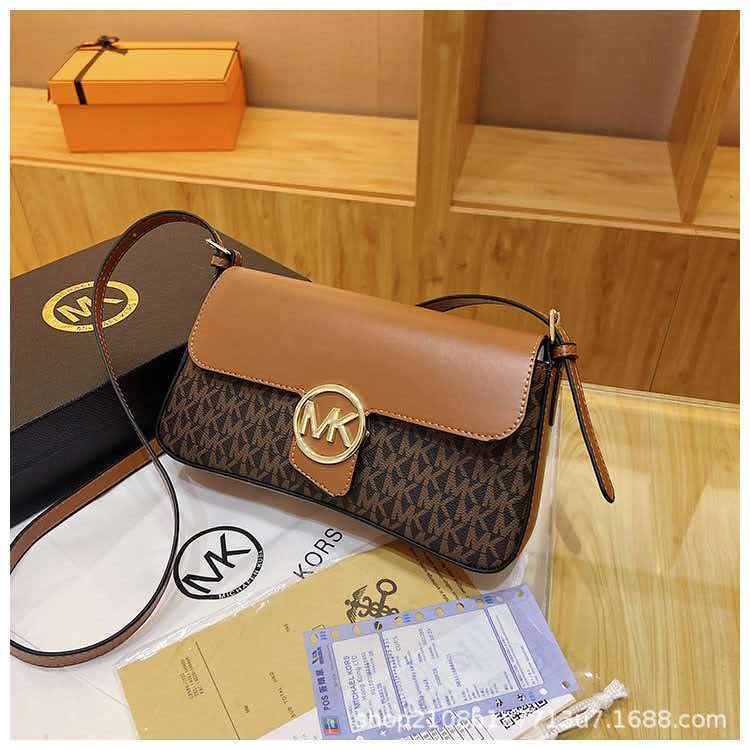 Women Bags Mk - マイケル・コース ファッション クロスボディバッグ、2026年新作 高品質 カジュアルでシンプルなMKレタープリント ハンドバッグ、日常のショッピングに最適