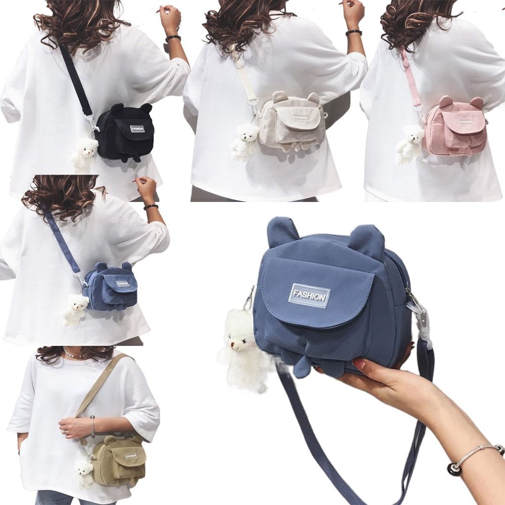 Women Bags In Amazon - 女性のかわいいポーチクロスボディバッグ財布ショルダーバッグメッセンジャーキティバッグキャンバスバッグ学生バッグ