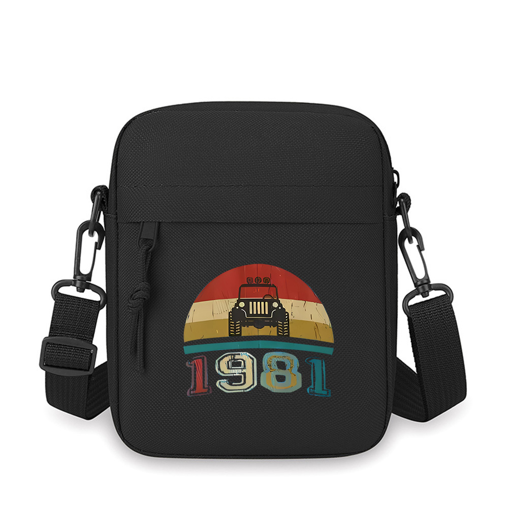 Women'S Jeep Bags - ジープ ヴィンテージ カー デザイン 1981 オフロード