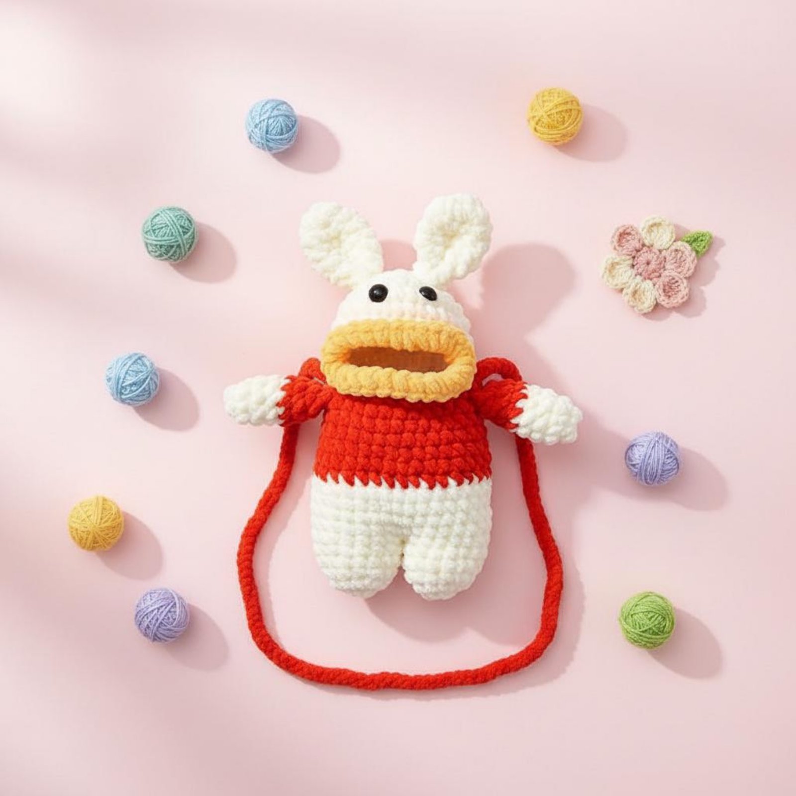 Women Bags Accessories - かぎ針編みカエル型携帯電話バッグ 手編みニットカエルバッグ ファッションアクセサリー 柔らかい糸で軽量 女性用、ショッピング、外出に