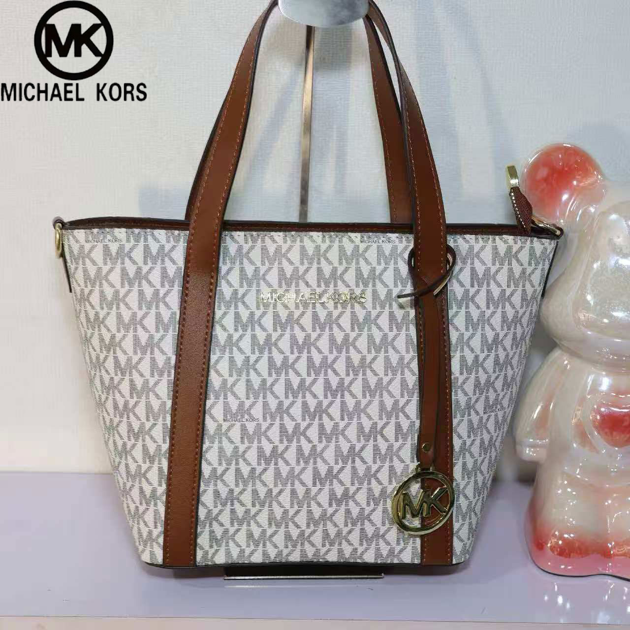 Women Bags Mk - MICHAEL KORS/マイケルコース MK 新しいハイエンドファッションレザーレディースハンドヘルドクロスボディトートバッグ