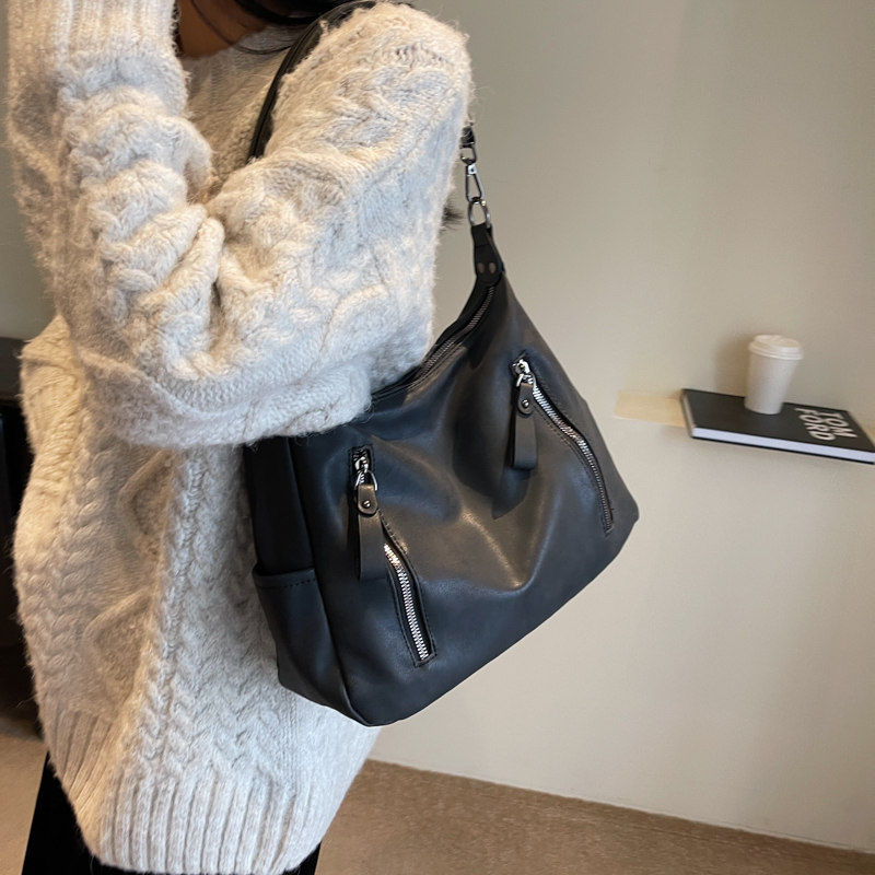 新しい固体多用途女性の Pu レザーシングルショルダークロス - Women Bags Mk のレビューと価格