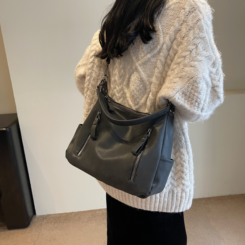 新しい固体多用途女性の Pu レザーシングルショルダークロス - Women Bags Mk のレビューと価格