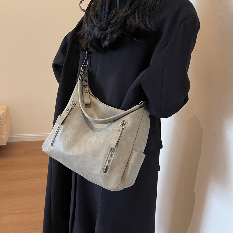新しい固体多用途女性の Pu レザーシングルショルダークロス - Women Bags Mk のレビューと価格