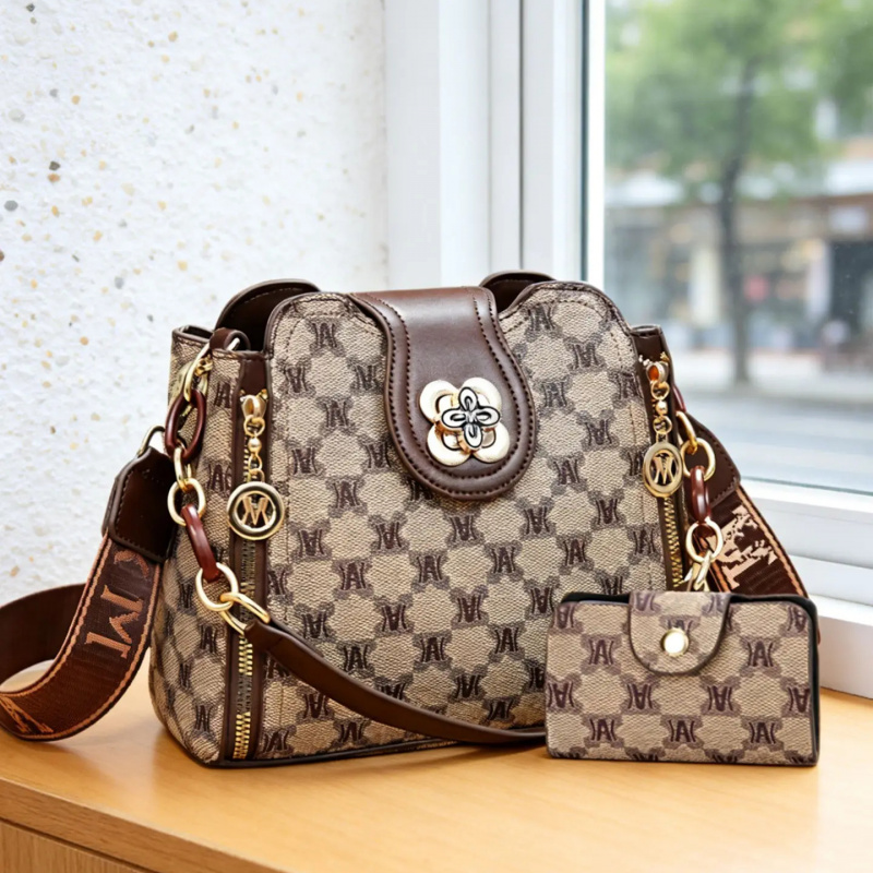 ヴィンテージ風レタープリントショルダーバッグ、ファッショナブ - Women'S Crossbody Bags のレビューと価格
