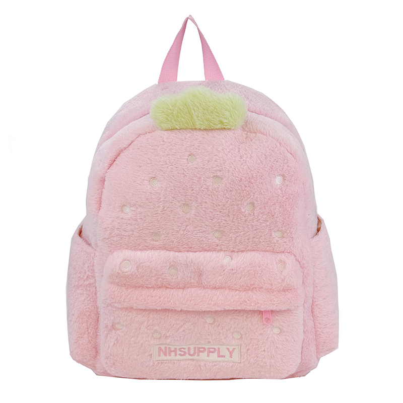 ぬいぐるみイチゴ柄 クラシック無地 スイートバックパック 2 - Women Bags In Sale のレビューと価格