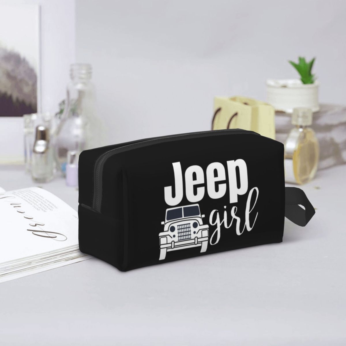 ジープガールメイクアップバッグ化粧品オーガナイザー収納ドップ - Women'S Jeep Bags のレビューと価格