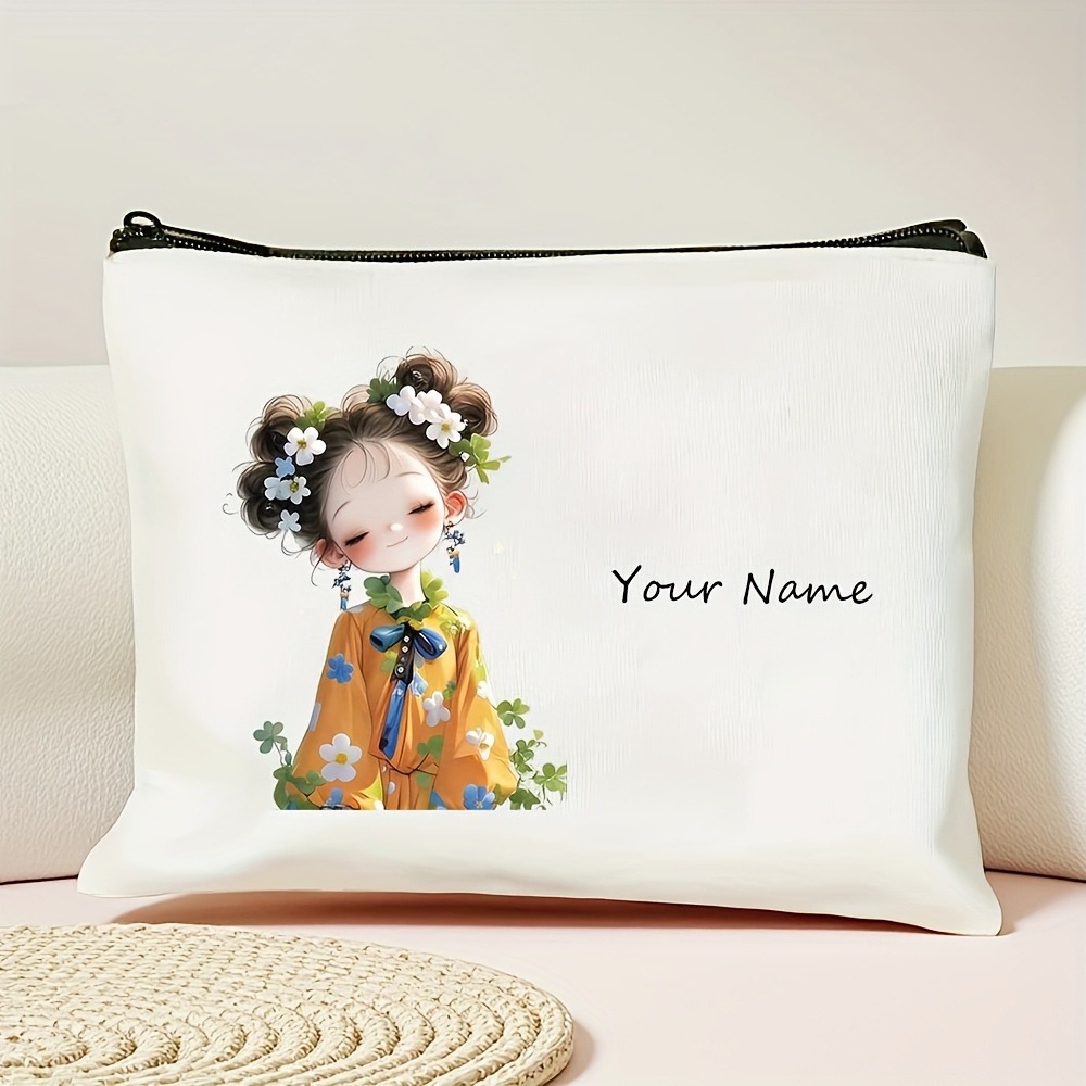韓国風アニメガール化粧バッグカスタム名/テキストビューティー - Women Bags In Amazon のレビューと価格