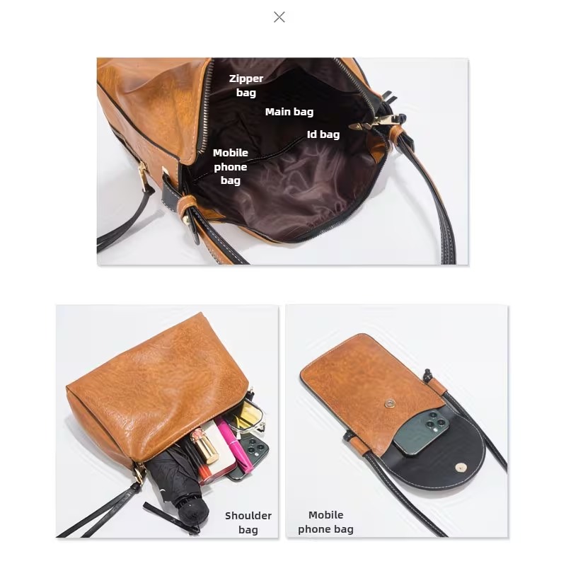 レディースバッグセット - 4点セット。 シンプルなコントラ - Women'S Crossbody Bags のレビューと価格