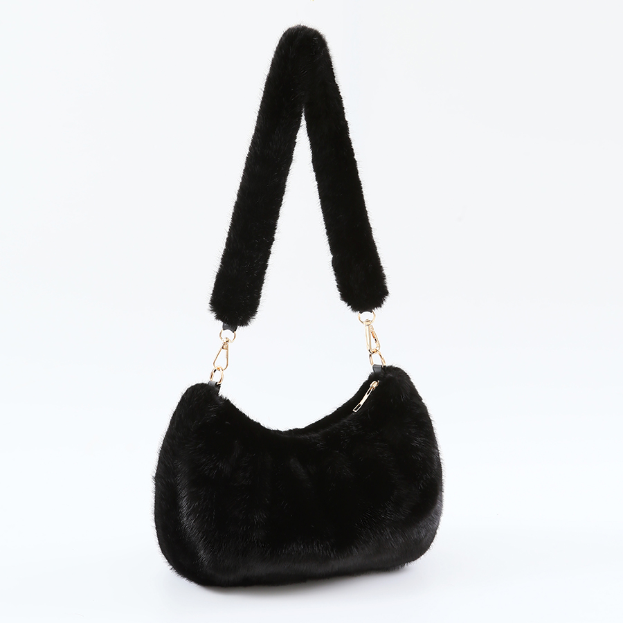 ネオミントラグジュアリーフェイクミンクファー プリーツクラウ - Women Bags Ru のレビューと価格
