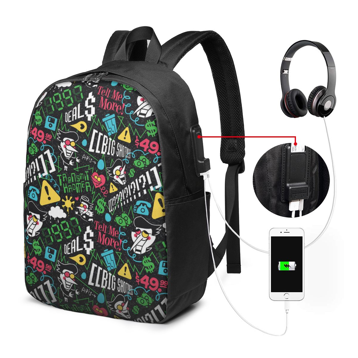 Deltarune SPAMTON G バックパック旅行ノー - Women Bags For Laptop のレビューと価格