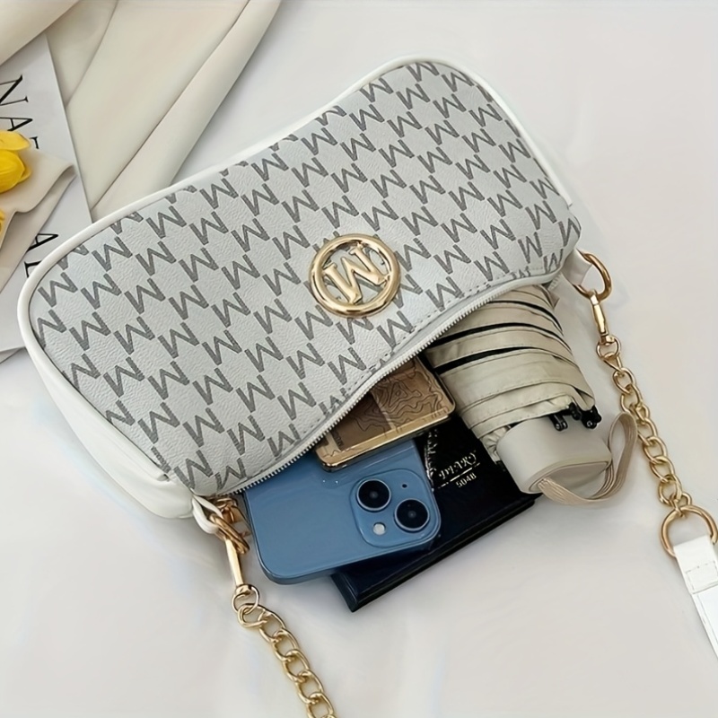 フランス風レトロな女性用アンダーアームバッグ、レタープリント - Women'S Bags At M&S のレビューと価格