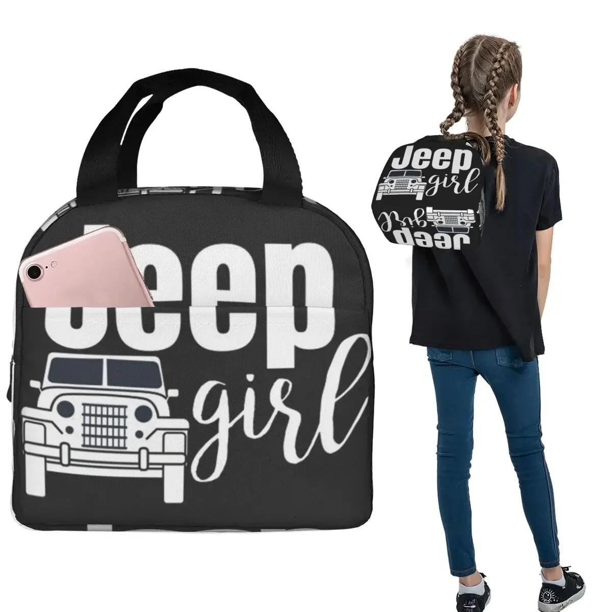 ジープガール 断熱ランチバッグ 女性 子供用 ポータブルフー - Women'S Jeep Bags のレビューと価格