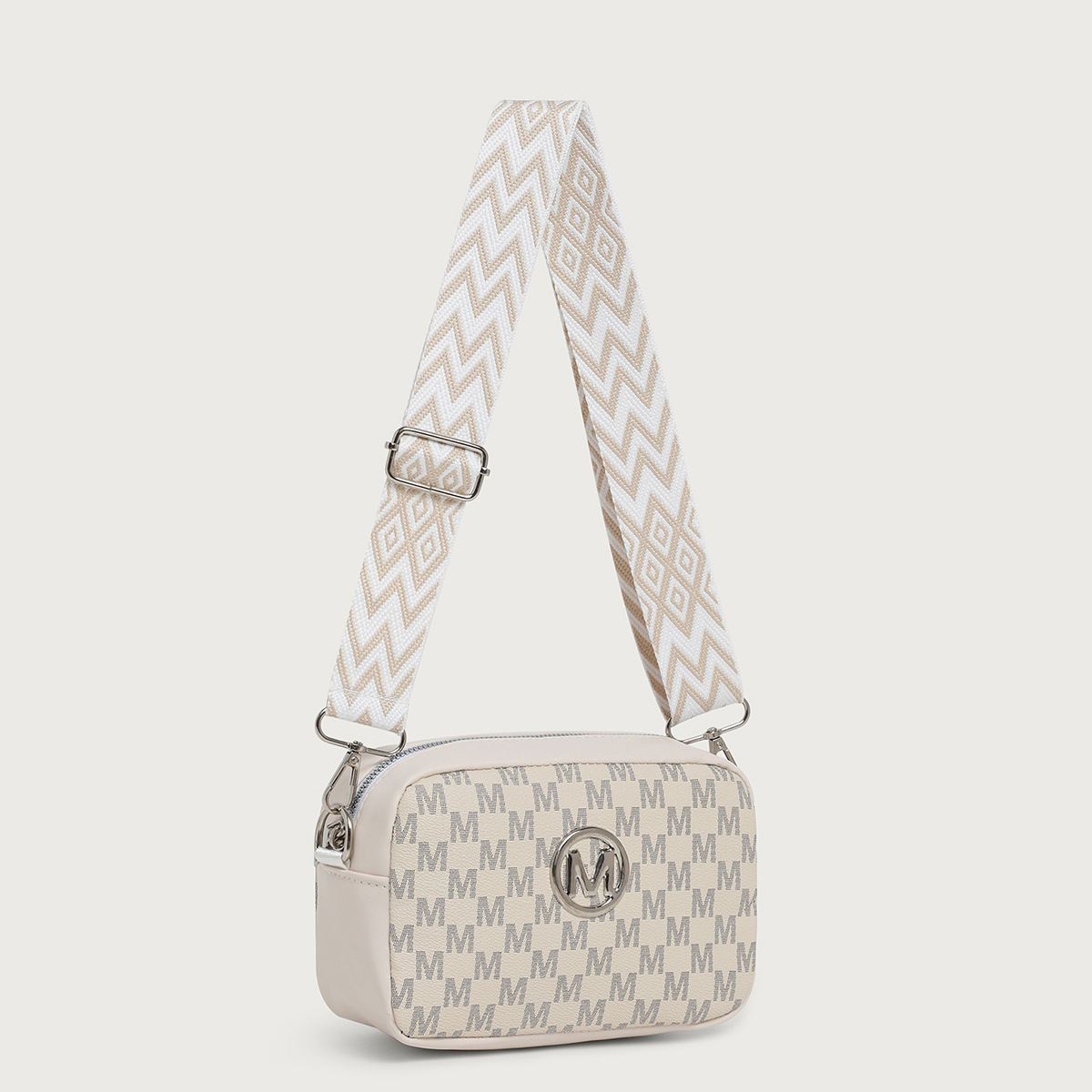 レトロMパターンデザイン女性用クロスボディバッグ、スタイリッ - Women'S Bags At M&S のレビューと価格
