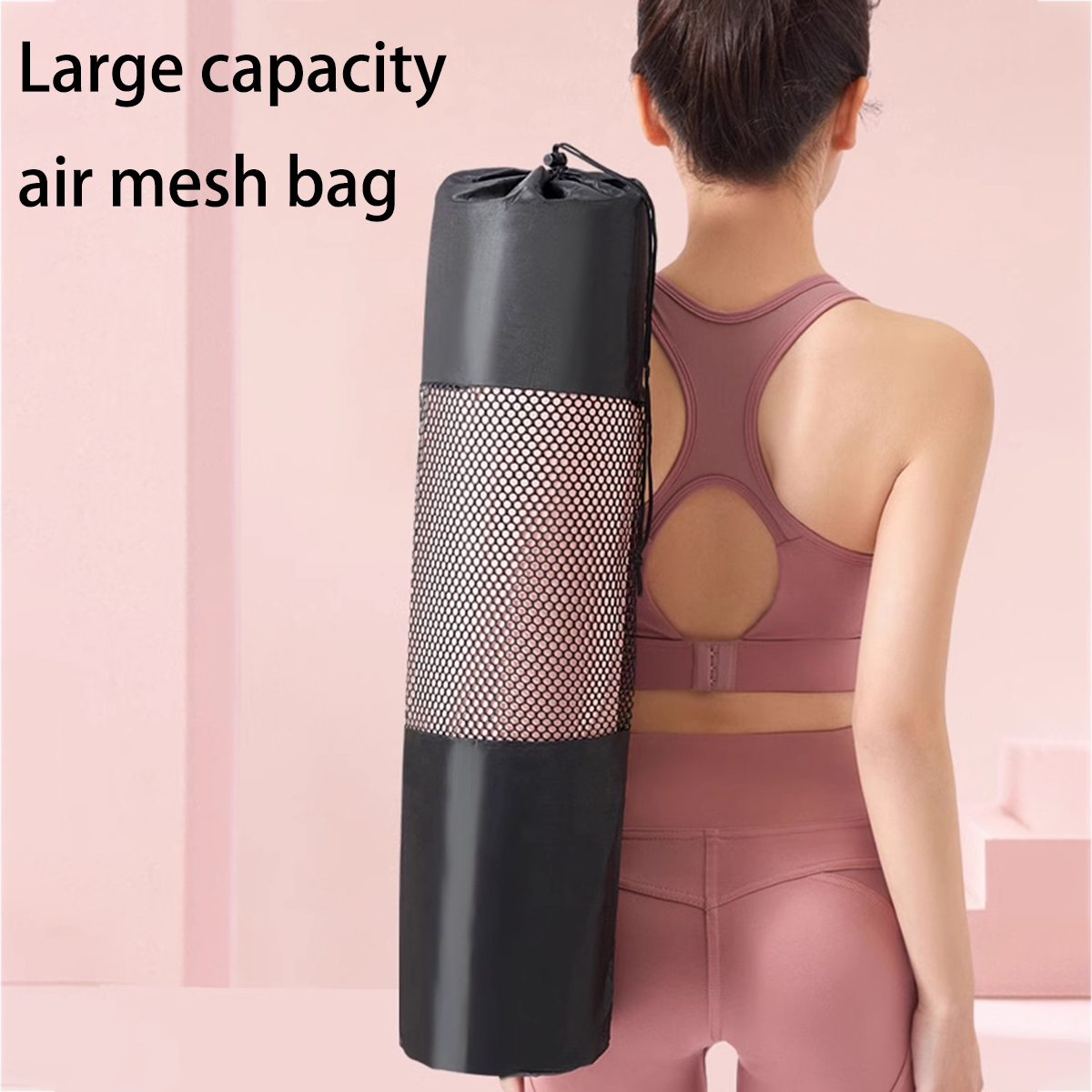 通気性のあるヨガマット収納メッシュバッグ - 耐久性のあるオ - Women Bags Accessories のレビューと価格