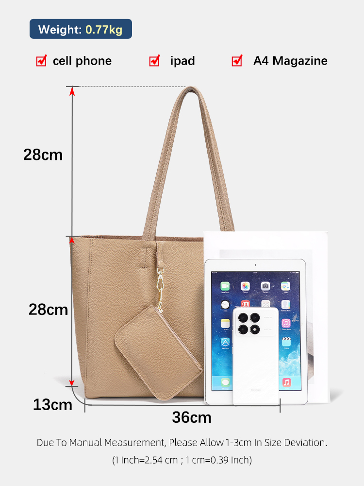 Zency 本革製大型トートバッグ ビーチハンドバッグ 高級 - Women Bags On Sale のレビューと価格