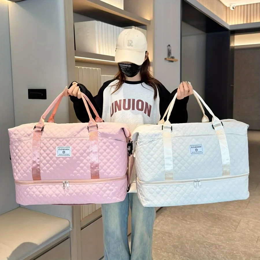 2個セット 大容量トラベルダッフルバッグ シューズコンパート - Women Bags In Amazon のレビューと価格