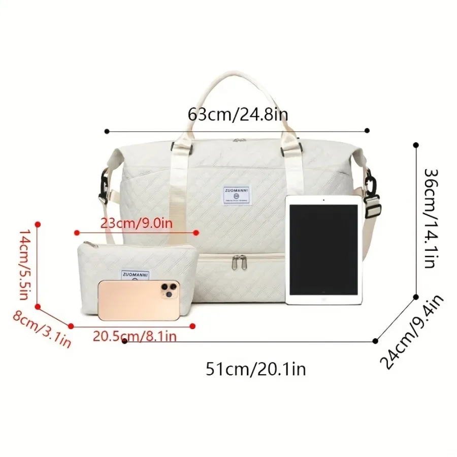 2個セット 大容量トラベルダッフルバッグ シューズコンパート - Women Bags In Amazon のレビューと価格