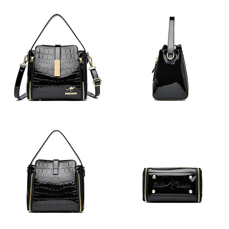 ファッション新しい女性ハンドバッグ高品質ワニ柄レザートートバ - Women Bags Mk のレビューと価格
