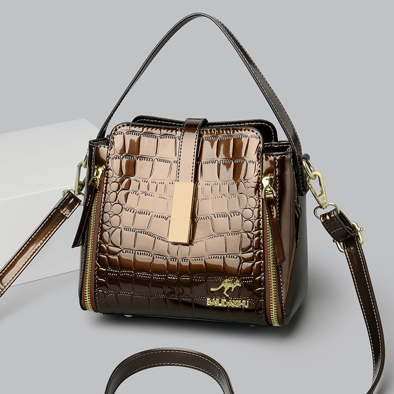 ファッション新しい女性ハンドバッグ高品質ワニ柄レザートートバ - Women Bags Mk のレビューと価格