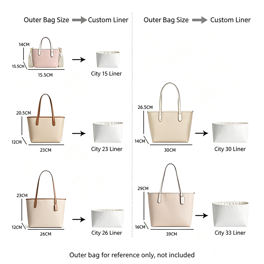 バッグオーガナイザーインサート city15 23 26 用 - Women Bags Accessories のレビューと価格