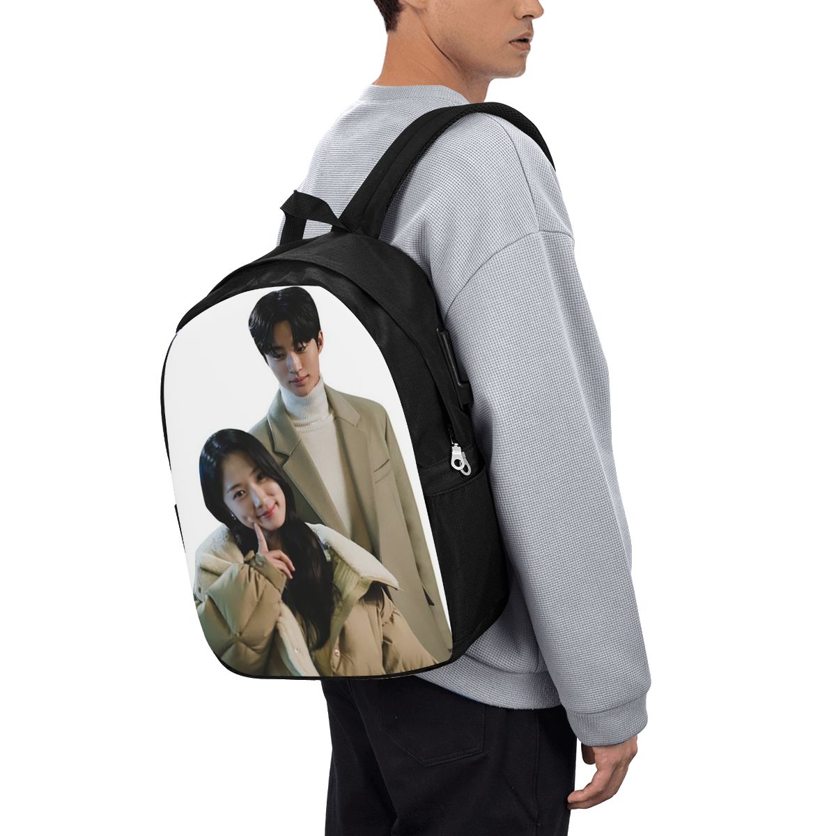 素敵なランナー Kdrama ファンアートバックパック旅行ノ - Women Bags For Laptop のレビューと価格