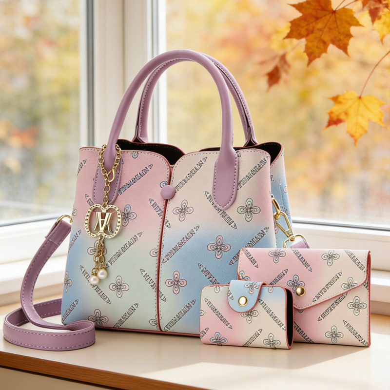 グラデーションカラー レディース3点セットバッグ、女性用ショ - Women'S Crossbody Bags のレビューと価格